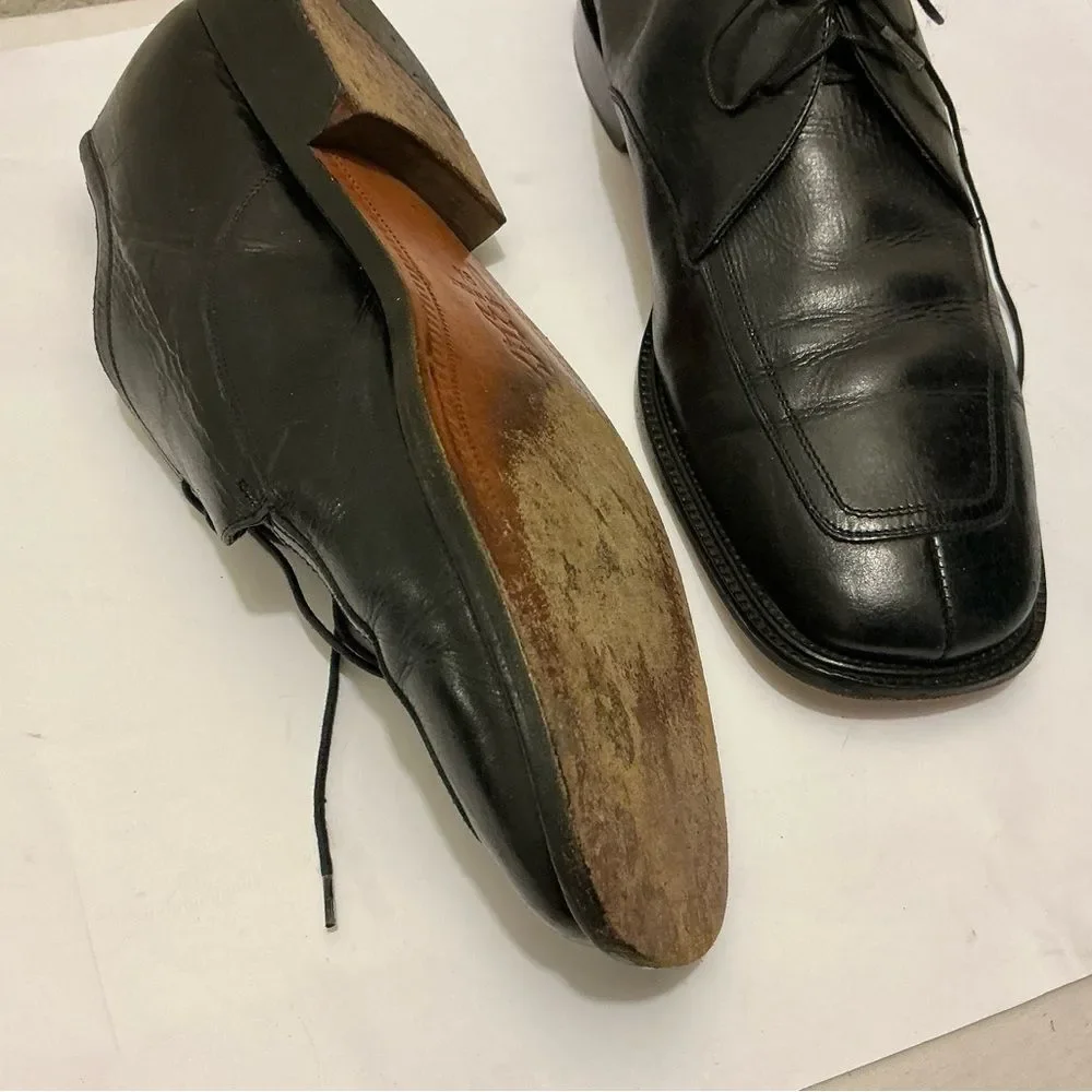 Mercanti Fiorentini Black Leather Oxfords
